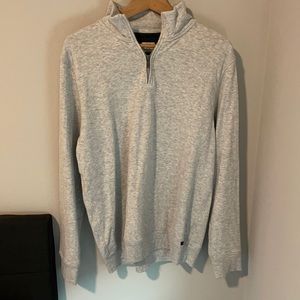 Faherty Quarter-Zip Pullover Grey Large